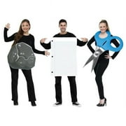 Fun World Adult Rock, Paper \u0026 Scissors Group Costume - One Size Fits Most